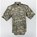 Digital Camouflage Hunting Shirt Short Sleeves